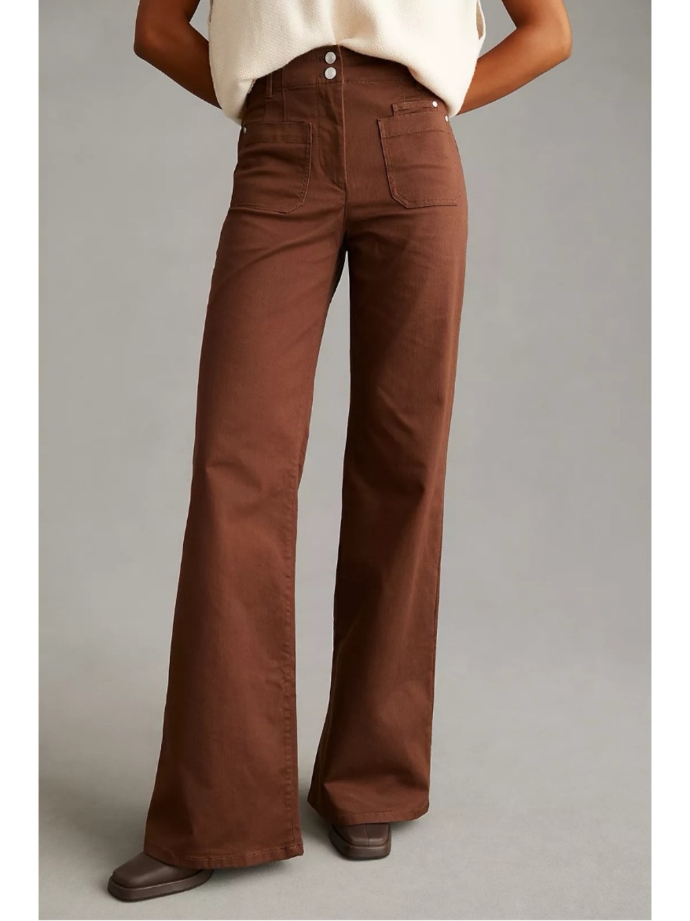 Anthropologie Maeve The Junie High-Rise Flare Jeans